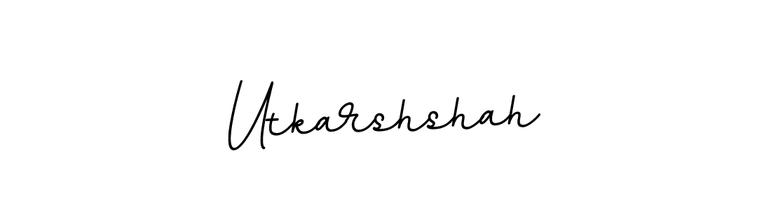 The best way (BallpointsItalic-DORy9) to make a short signature is to pick only two or three words in your name. The name Utkarshshah include a total of six letters. For converting this name. Utkarshshah signature style 11 images and pictures png