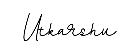 Personalize your online presence with Utkarshu signature rendered in elegant BallpointsItalic-DORy9 font. Great for website footers and blogs. Utkarshu signature style 11 images and pictures png