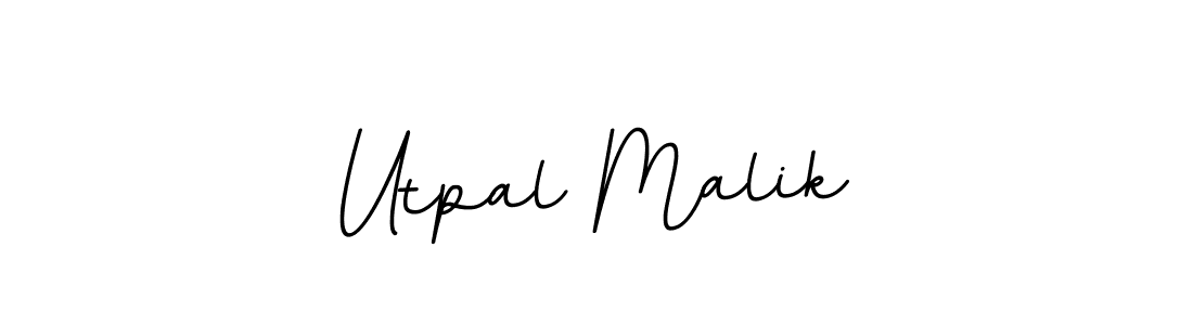 Use a signature maker to create a handwritten signature online. With this signature software, you can design (BallpointsItalic-DORy9) your own signature for name Utpal Malik. Utpal Malik signature style 11 images and pictures png