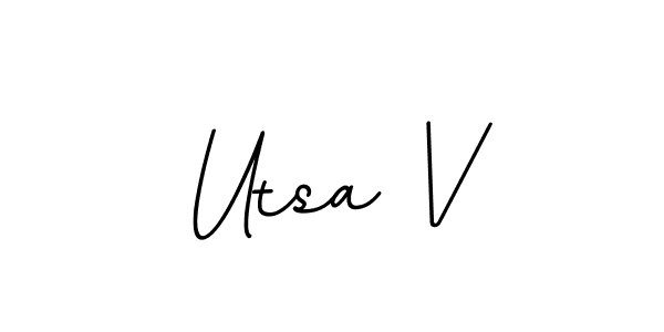 Also You can easily find your signature by using the search form. We will create Utsa V name handwritten signature images for you free of cost using BallpointsItalic-DORy9 sign style. Utsa V signature style 11 images and pictures png