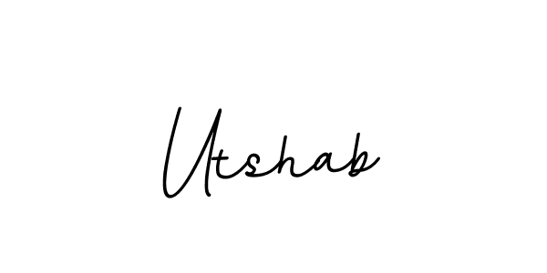 The best way (BallpointsItalic-DORy9) to make a short signature is to pick only two or three words in your name. The name Utshab include a total of six letters. For converting this name. Utshab signature style 11 images and pictures png