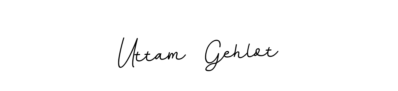 Design your own signature with our free online signature maker. With this signature software, you can create a handwritten (BallpointsItalic-DORy9) signature for name Uttam  Gehlot. Uttam  Gehlot signature style 11 images and pictures png