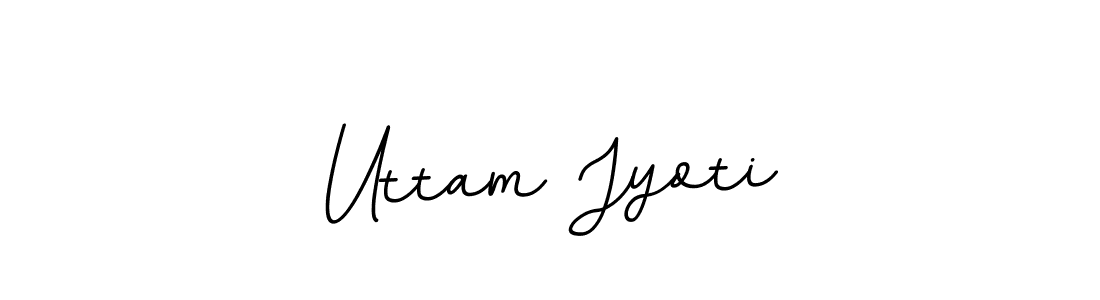 Make a beautiful signature design for name Uttam Jyoti. With this signature (BallpointsItalic-DORy9) style, you can create a handwritten signature for free. Uttam Jyoti signature style 11 images and pictures png