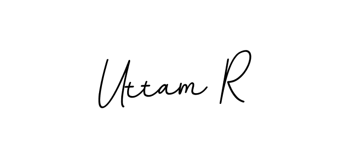 You should practise on your own different ways (BallpointsItalic-DORy9) to write your name (Uttam R) in signature. don't let someone else do it for you. Uttam R signature style 11 images and pictures png