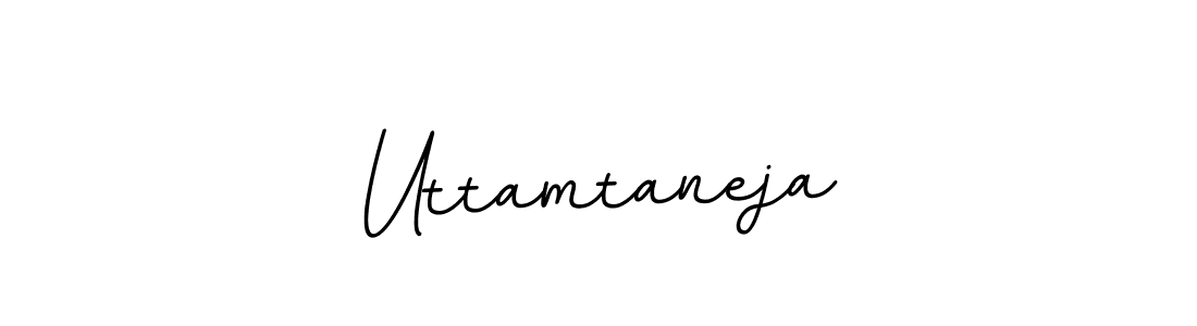 Make a beautiful signature design for name Uttamtaneja. With this signature (BallpointsItalic-DORy9) style, you can create a handwritten signature for free. Uttamtaneja signature style 11 images and pictures png