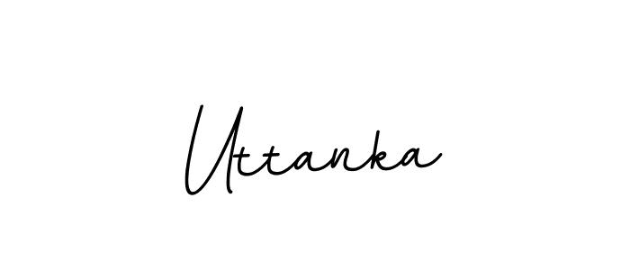 How to make Uttanka name signature. Use BallpointsItalic-DORy9 style for creating short signs online. This is the latest handwritten sign. Uttanka signature style 11 images and pictures png