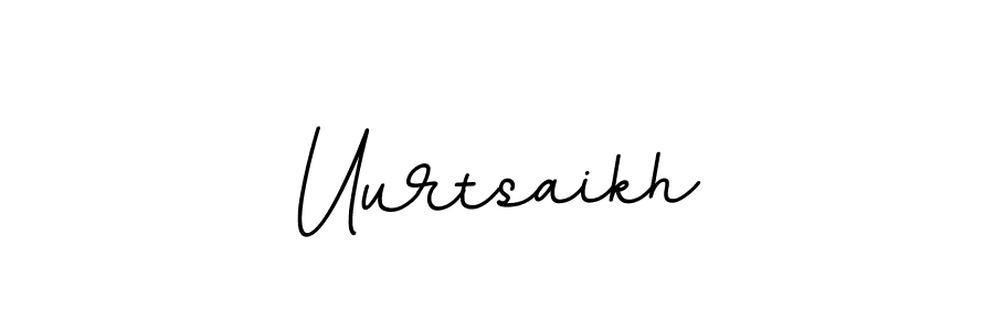 Create a beautiful signature design for name Uurtsaikh. With this signature (BallpointsItalic-DORy9) fonts, you can make a handwritten signature for free. Uurtsaikh signature style 11 images and pictures png