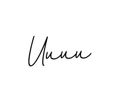 Design your own signature with our free online signature maker. With this signature software, you can create a handwritten (BallpointsItalic-DORy9) signature for name Uuuu. Uuuu signature style 11 images and pictures png