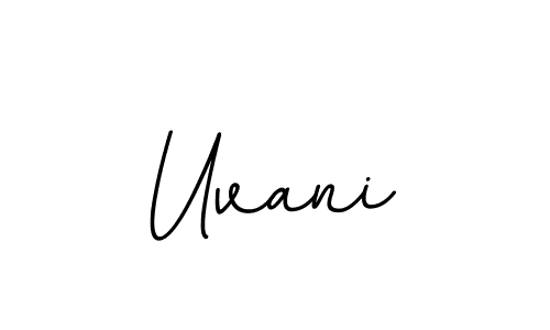 Uvani stylish signature style. Best Handwritten Sign (BallpointsItalic-DORy9) for my name. Handwritten Signature Collection Ideas for my name Uvani. Uvani signature style 11 images and pictures png