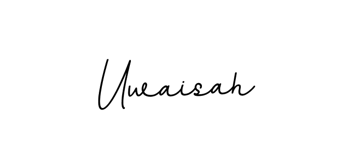 Create a beautiful signature design for name Uwaisah. With this signature (BallpointsItalic-DORy9) fonts, you can make a handwritten signature for free. Uwaisah signature style 11 images and pictures png