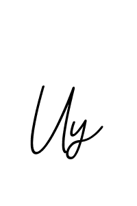 Make a beautiful signature design for name Uy. With this signature (BallpointsItalic-DORy9) style, you can create a handwritten signature for free. Uy signature style 11 images and pictures png
