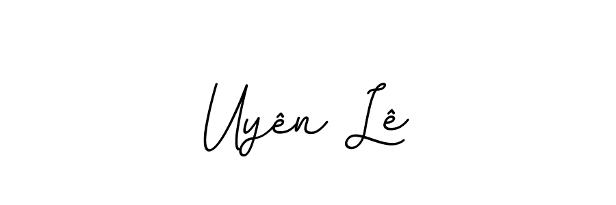 Use a signature maker to create a handwritten signature online. With this signature software, you can design (BallpointsItalic-DORy9) your own signature for name Uyên Lê. Uyên Lê signature style 11 images and pictures png