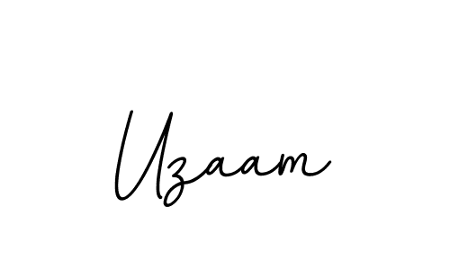 How to make Uzaam name signature. Use BallpointsItalic-DORy9 style for creating short signs online. This is the latest handwritten sign. Uzaam signature style 11 images and pictures png