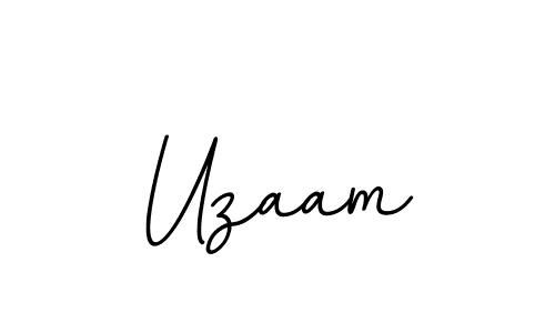 How to make Uzaam name signature. Use BallpointsItalic-DORy9 style for creating short signs online. This is the latest handwritten sign. Uzaam signature style 11 images and pictures png