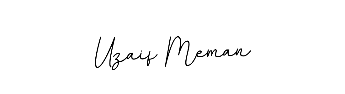 How to make Uzaif Meman signature? BallpointsItalic-DORy9 is a professional autograph style. Create handwritten signature for Uzaif Meman name. Uzaif Meman signature style 11 images and pictures png