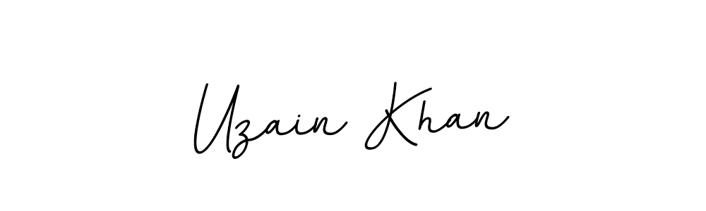 Use a signature maker to create a handwritten signature online. With this signature software, you can design (BallpointsItalic-DORy9) your own signature for name Uzain Khan. Uzain Khan signature style 11 images and pictures png