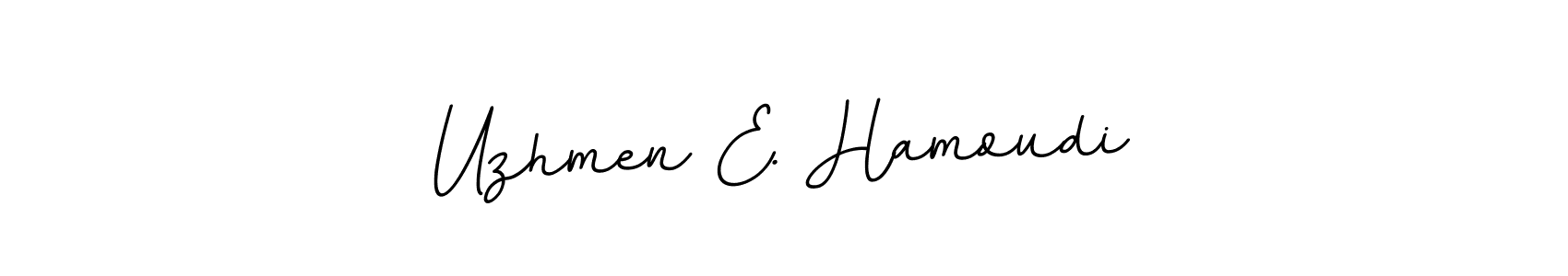 You can use this online signature creator to create a handwritten signature for the name Uzhmen E. Hamoudi. This is the best online autograph maker. Uzhmen E. Hamoudi signature style 11 images and pictures png