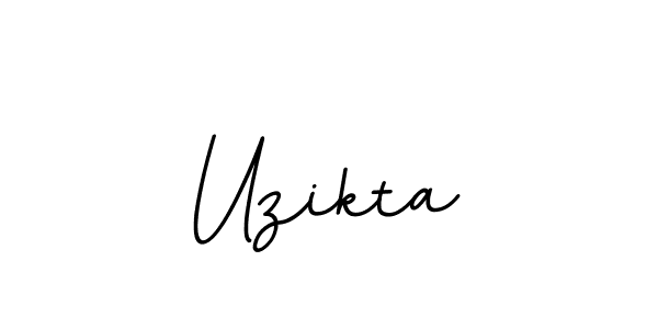 You should practise on your own different ways (BallpointsItalic-DORy9) to write your name (Uzikta) in signature. don't let someone else do it for you. Uzikta signature style 11 images and pictures png