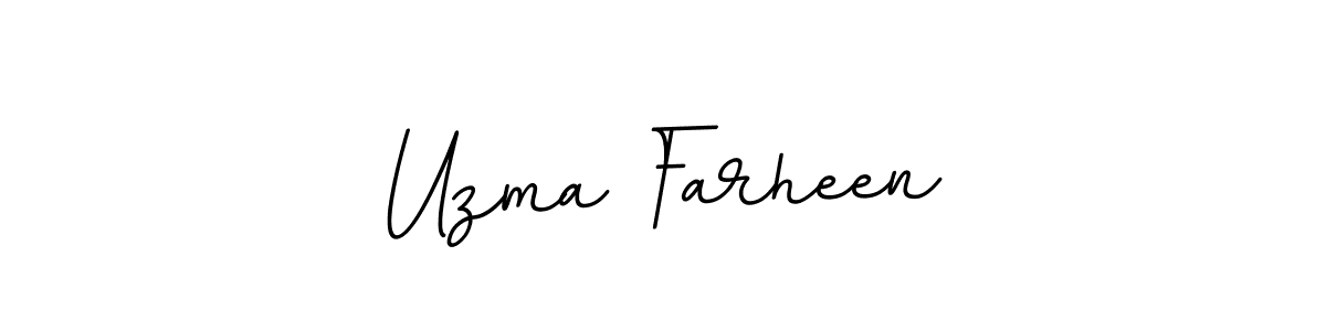 Make a beautiful signature design for name Uzma Farheen. With this signature (BallpointsItalic-DORy9) style, you can create a handwritten signature for free. Uzma Farheen signature style 11 images and pictures png