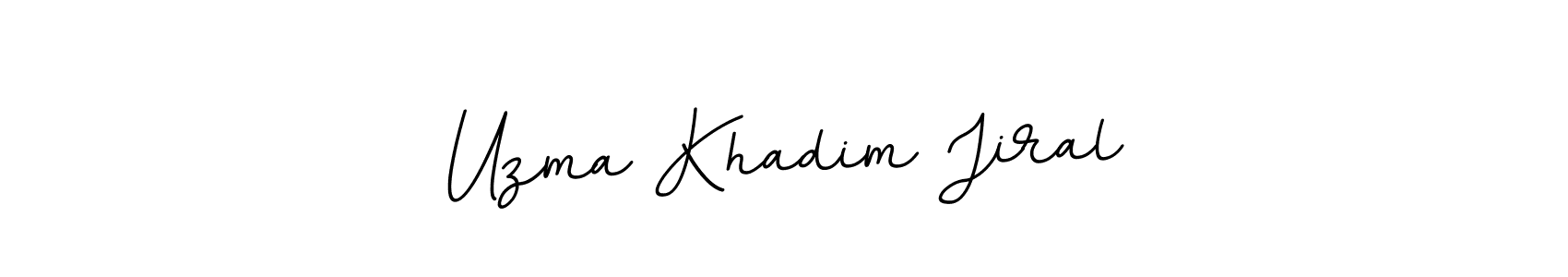 Here are the top 10 professional signature styles for the name Uzma Khadim Jiral. These are the best autograph styles you can use for your name. Uzma Khadim Jiral signature style 11 images and pictures png