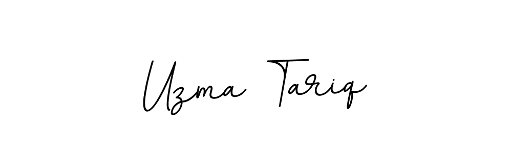 Design your own signature with our free online signature maker. With this signature software, you can create a handwritten (BallpointsItalic-DORy9) signature for name Uzma Tariq. Uzma Tariq signature style 11 images and pictures png