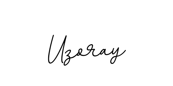 How to make Uzoray name signature. Use BallpointsItalic-DORy9 style for creating short signs online. This is the latest handwritten sign. Uzoray signature style 11 images and pictures png