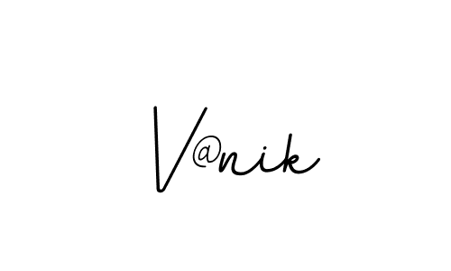 The best way (BallpointsItalic-DORy9) to make a short signature is to pick only two or three words in your name. The name V@nik include a total of six letters. For converting this name. V@nik signature style 11 images and pictures png