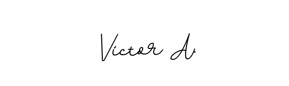How to make Víctor A. signature? BallpointsItalic-DORy9 is a professional autograph style. Create handwritten signature for Víctor A. name. Víctor A. signature style 11 images and pictures png