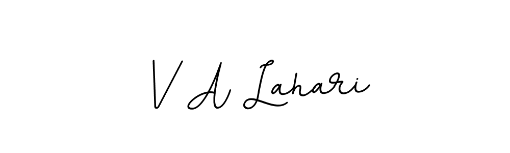 if you are searching for the best signature style for your name V A Lahari. so please give up your signature search. here we have designed multiple signature styles  using BallpointsItalic-DORy9. V A Lahari signature style 11 images and pictures png