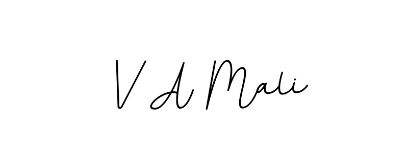 Similarly BallpointsItalic-DORy9 is the best handwritten signature design. Signature creator online .You can use it as an online autograph creator for name V A Mali. V A Mali signature style 11 images and pictures png