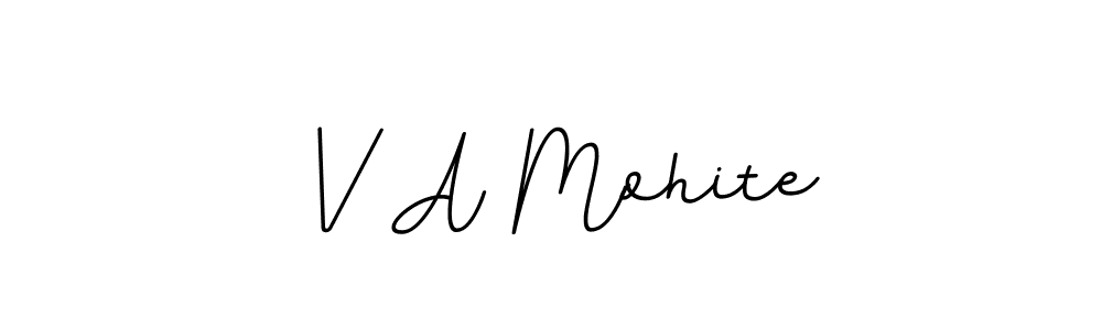 Similarly BallpointsItalic-DORy9 is the best handwritten signature design. Signature creator online .You can use it as an online autograph creator for name V A Mohite. V A Mohite signature style 11 images and pictures png