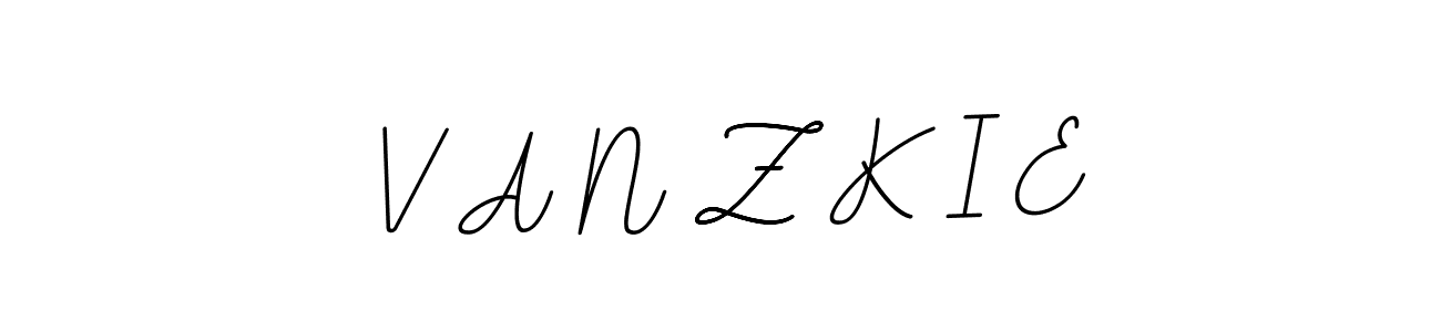 Also You can easily find your signature by using the search form. We will create V A N Z K I E name handwritten signature images for you free of cost using BallpointsItalic-DORy9 sign style. V A N Z K I E signature style 11 images and pictures png