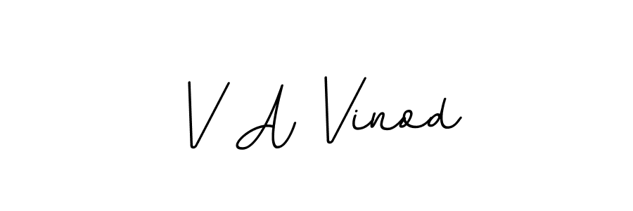Check out images of Autograph of V A Vinod name. Actor V A Vinod Signature Style. BallpointsItalic-DORy9 is a professional sign style online. V A Vinod signature style 11 images and pictures png