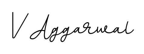 Practice writing V Aggarwal with the flow of BallpointsItalic-DORy9 lettering. A fantastic source of inspiration for developing your personal signature style. V Aggarwal signature style 11 images and pictures png