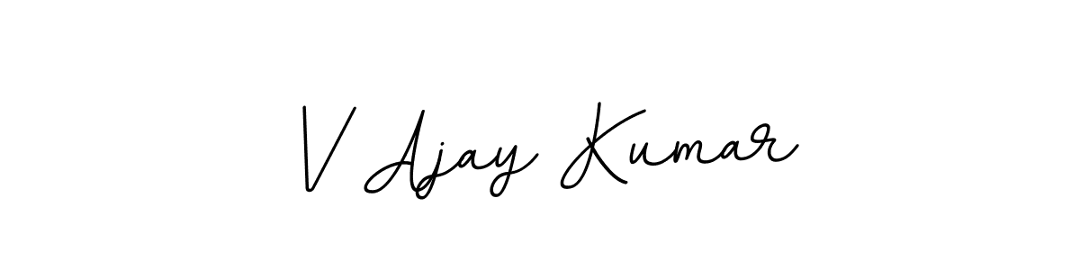 Also we have V Ajay Kumar name is the best signature style. Create professional handwritten signature collection using BallpointsItalic-DORy9 autograph style. V Ajay Kumar signature style 11 images and pictures png