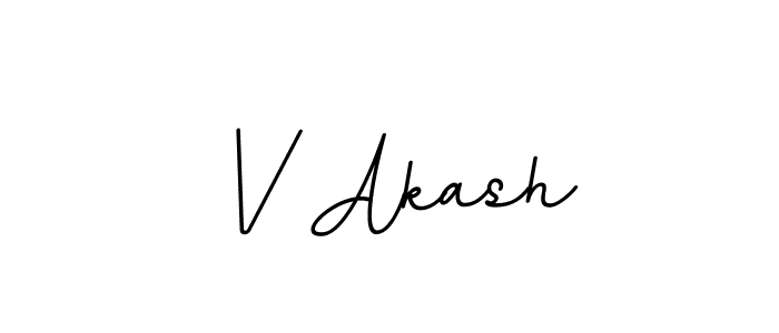 Also we have V Akash name is the best signature style. Create professional handwritten signature collection using BallpointsItalic-DORy9 autograph style. V Akash signature style 11 images and pictures png