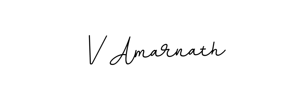 Create a beautiful signature design for name V Amarnath. With this signature (BallpointsItalic-DORy9) fonts, you can make a handwritten signature for free. V Amarnath signature style 11 images and pictures png