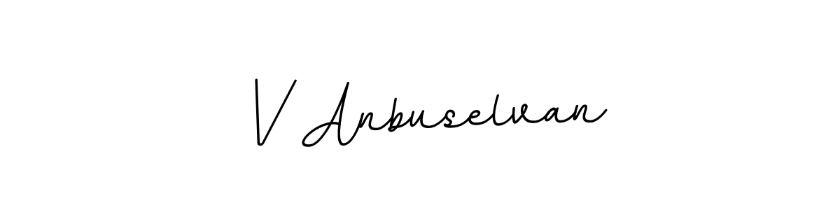 if you are searching for the best signature style for your name V Anbuselvan. so please give up your signature search. here we have designed multiple signature styles  using BallpointsItalic-DORy9. V Anbuselvan signature style 11 images and pictures png