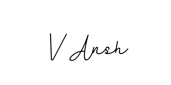 It looks lik you need a new signature style for name V Ansh. Design unique handwritten (BallpointsItalic-DORy9) signature with our free signature maker in just a few clicks. V Ansh signature style 11 images and pictures png