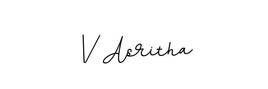 Also we have V Asritha name is the best signature style. Create professional handwritten signature collection using BallpointsItalic-DORy9 autograph style. V Asritha signature style 11 images and pictures png