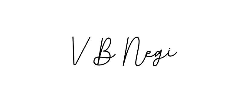 V B Negi stylish signature style. Best Handwritten Sign (BallpointsItalic-DORy9) for my name. Handwritten Signature Collection Ideas for my name V B Negi. V B Negi signature style 11 images and pictures png