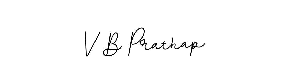 Make a beautiful signature design for name V B Prathap. With this signature (BallpointsItalic-DORy9) style, you can create a handwritten signature for free. V B Prathap signature style 11 images and pictures png