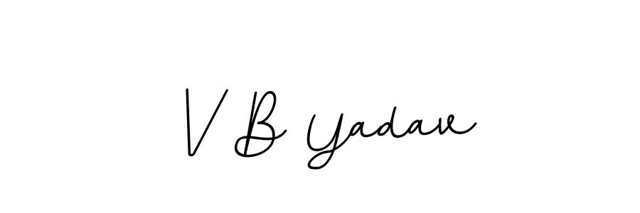 Also You can easily find your signature by using the search form. We will create V B Yadav name handwritten signature images for you free of cost using BallpointsItalic-DORy9 sign style. V B Yadav signature style 11 images and pictures png