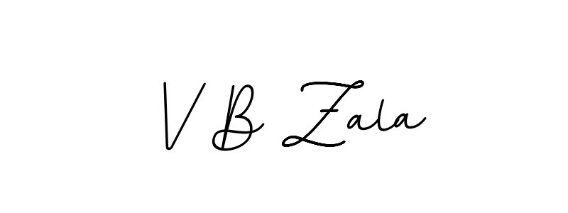 if you are searching for the best signature style for your name V B Zala. so please give up your signature search. here we have designed multiple signature styles  using BallpointsItalic-DORy9. V B Zala signature style 11 images and pictures png
