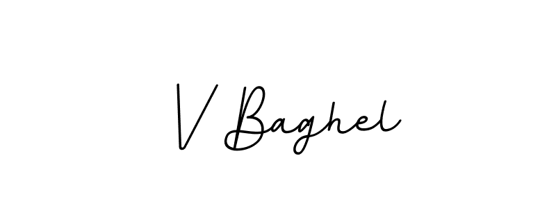 V Baghel stylish signature style. Best Handwritten Sign (BallpointsItalic-DORy9) for my name. Handwritten Signature Collection Ideas for my name V Baghel. V Baghel signature style 11 images and pictures png