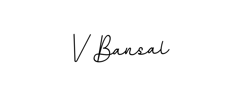 Also we have V Bansal name is the best signature style. Create professional handwritten signature collection using BallpointsItalic-DORy9 autograph style. V Bansal signature style 11 images and pictures png