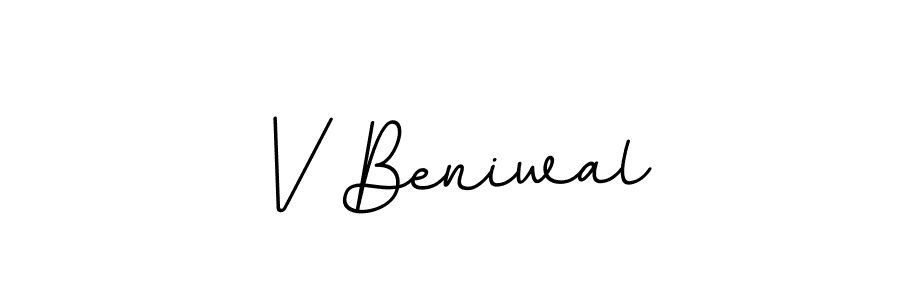 How to make V Beniwal signature? BallpointsItalic-DORy9 is a professional autograph style. Create handwritten signature for V Beniwal name. V Beniwal signature style 11 images and pictures png
