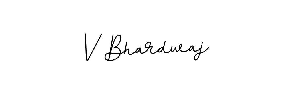Design your own signature with our free online signature maker. With this signature software, you can create a handwritten (BallpointsItalic-DORy9) signature for name V Bhardwaj. V Bhardwaj signature style 11 images and pictures png