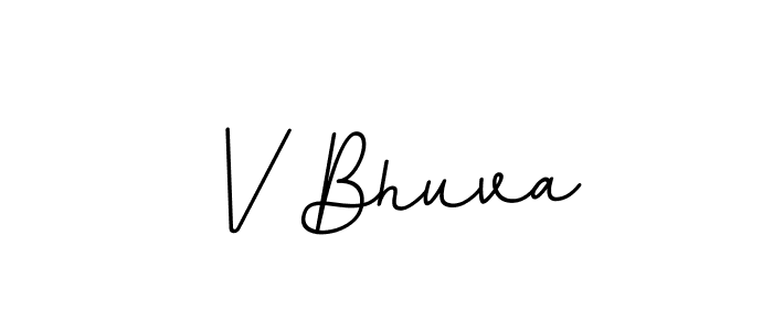 Make a beautiful signature design for name V Bhuva. With this signature (BallpointsItalic-DORy9) style, you can create a handwritten signature for free. V Bhuva signature style 11 images and pictures png