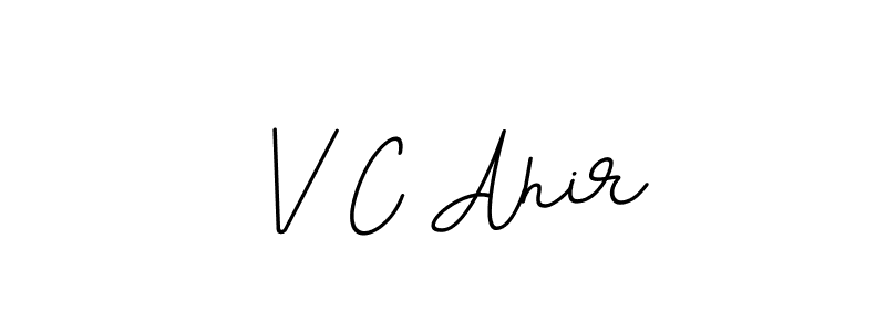 Also You can easily find your signature by using the search form. We will create V C Ahir name handwritten signature images for you free of cost using BallpointsItalic-DORy9 sign style. V C Ahir signature style 11 images and pictures png